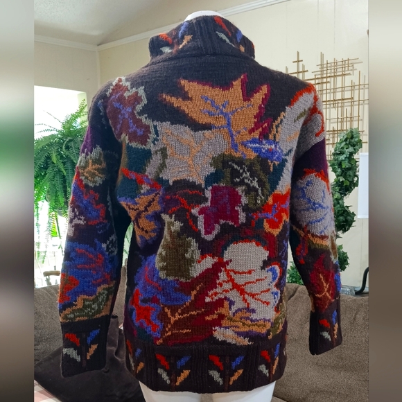 80s Sweater Wool Thick Knit Fall Winter Vintage Ski Jumper Hong Kong XL Pullover - Picture 5 of 12